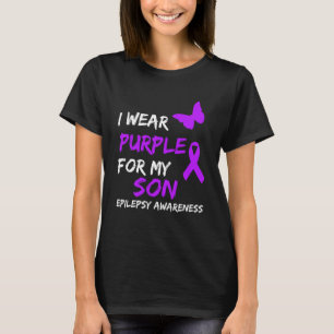 T-shirt Epilepsie Je Porte Du Purple Pour Mon Fils Pullove