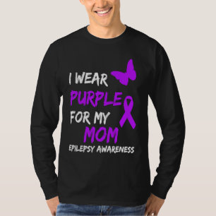 T-shirt Epilepsie Je Porte Du Violet Pour Ma Mère Ruban