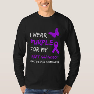 T-shirt Epilepsie Je Porte Du Violet Pour Mon Arrière-Peti