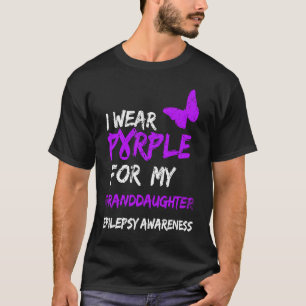 T-shirt Epilepsie Je Porte Du Violet Pour Mon Ruban Grandg