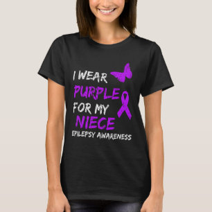 T-shirt Epilepsie Sensibilisation Je Porte Du Violet Pour