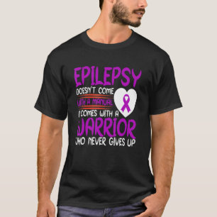 T-shirt Epilepsie Un Guerrier Qui Ne Donne Jamais De Ribb