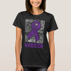 T-shirt Epilepsy Guerrier Soutien familial Cadeau Purple R