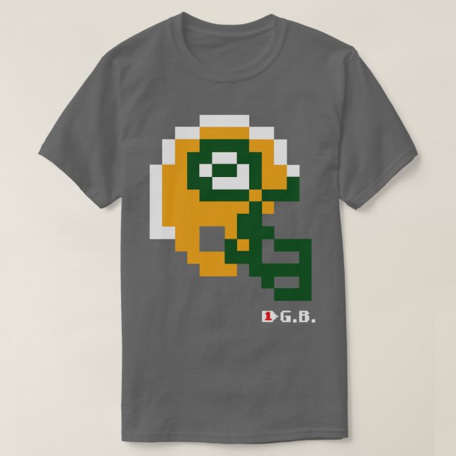 T-shirt Épingle de casque de boîte Tecmo Bowl Packers (Design devant)