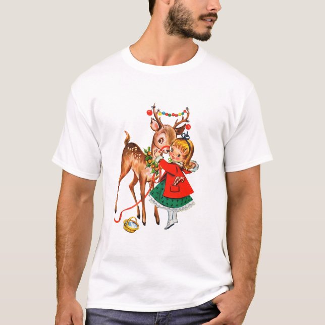 T-shirt Épingler La Petite Rindeer Fille (Devant)