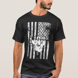 T-shirt Épingles à tête de drapeau américain tendance mign