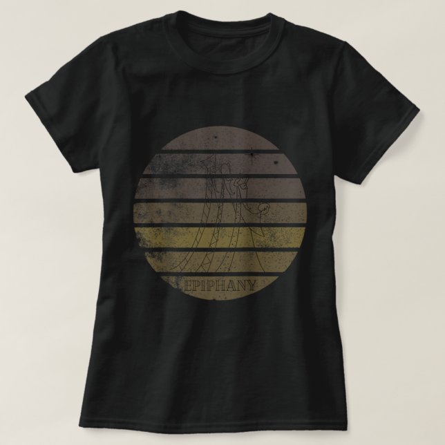T-shirt Epiphanie Trois Sages Hommes Rois Magi Star Bethlé (Design devant)
