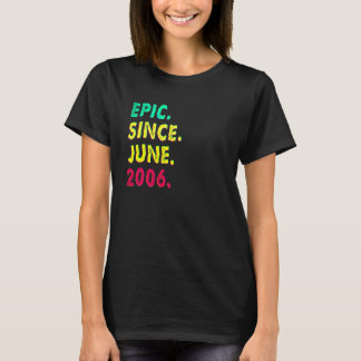 T-shirt Épique de 16 ans depuis son 16e anniversaire en ju