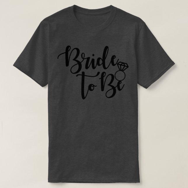 T-shirt Épouse À Être Mariage Futur Ring Mme. (Design devant)