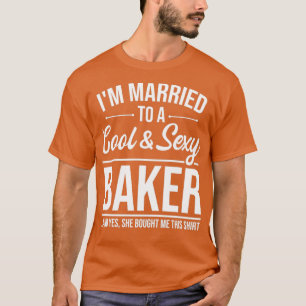 T-shirt Épouse Baker Pour Mari À L'Anniversaire Mariage