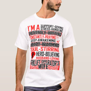 T-shirt Épouse d'un mari aimant le chariot élévateur Épous