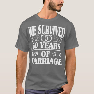T-shirt Épouse mariée, 60e anniversaire de Mariage T-S