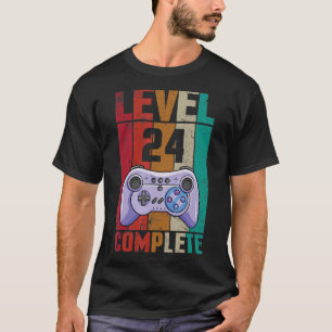 T-shirt Épouse Maris Gamer Niveau De Mariage 24 Ans Comple