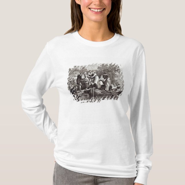 T-shirt Épouses pour les colons chez Jamestown (Devant)