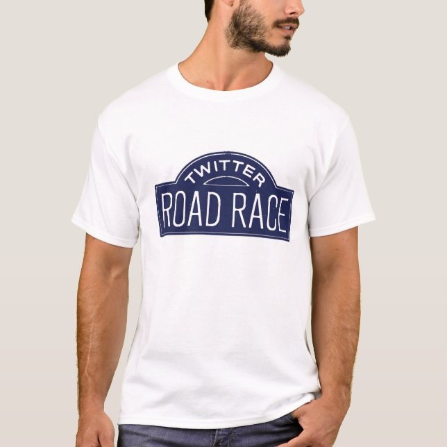 T-shirt Épreuve sur route de gazouillement (Devant)