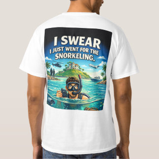 T-shirt Epstien "I just went for the Snorkeling