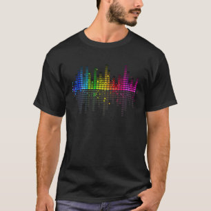 T-shirt Equaliseur musical cool Hi-Fi Stéréo Music Lover