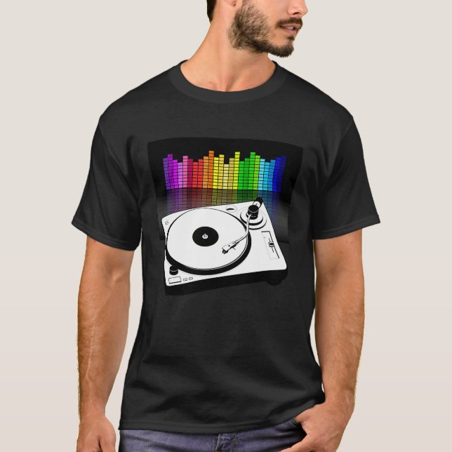 T-shirt Equalizer Turntable Hip Hop Music  Breakdancing (Devant)