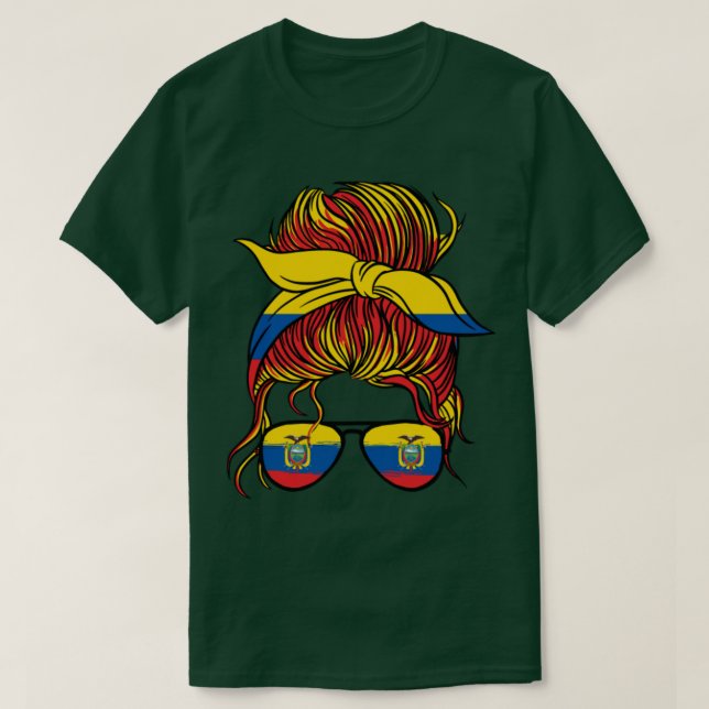 T-shirt Equateur Coupe du monde de football féminin 2022 F (Design devant)