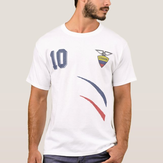 T-shirt Equateur dans le style football (Devant)