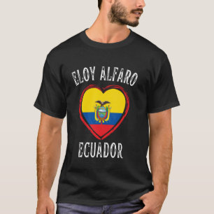T-shirt Equateur Drapeau Coeur Eloy Alfaro City