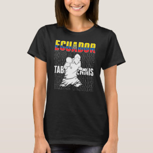T-shirt Equateur Tennis de Table Soutien Ping Pon Equatori