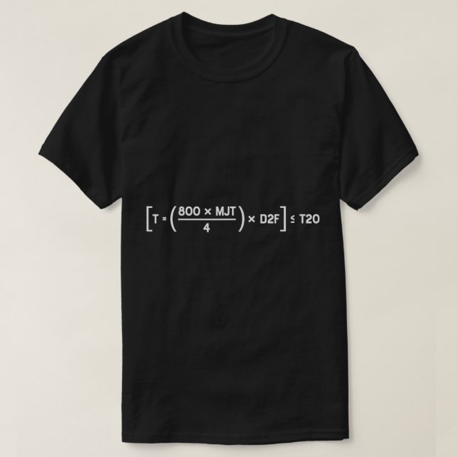 T-shirt Équation D2F Silicon Valley Masse amusante (Design devant)