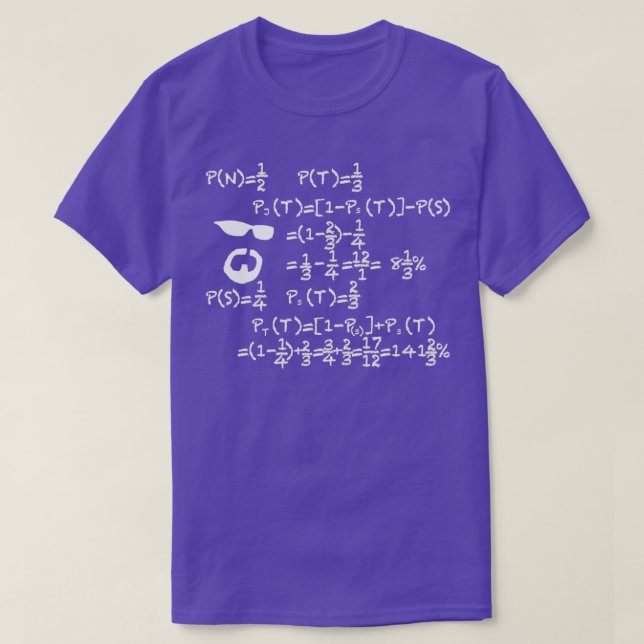 T-SHIRT ÉQUATION DE MATHÉMATIQUES STEINER (Design devant)
