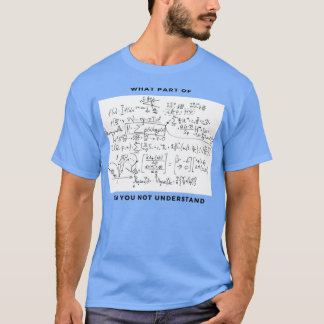 T-shirt équation mathématique amusante