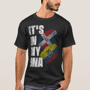 T-shirt Equatorien et dominicain Mélanger l'ADN patrimoine