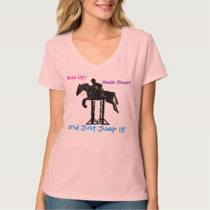 T-shirt équestre de chasseur d'amusement/cheval d