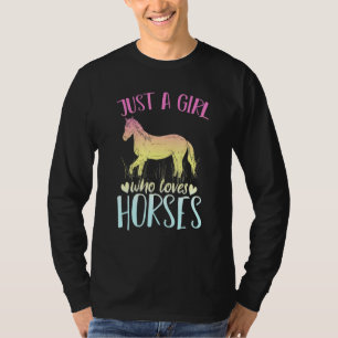 T-shirt Equestre Filles Animaux Femmes Hobby Équitation Ch