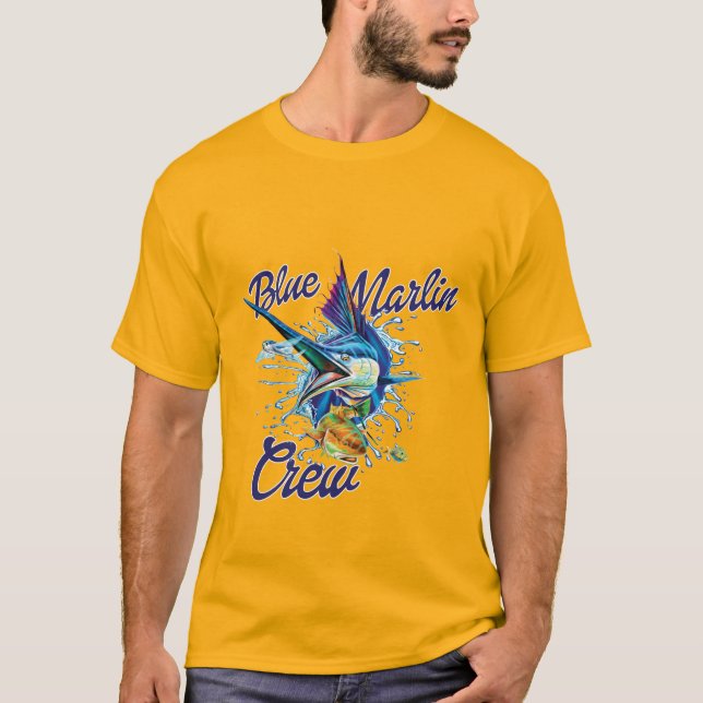T-shirt Équipage Blue Marlin  (Devant)
