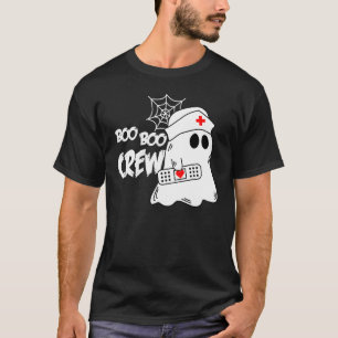 T-shirt Équipage Boo Boo infirmière Halloween fantôme Cost