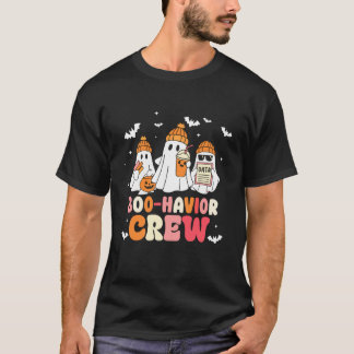 T-shirt Équipage Boo Havior Analyste du comportement Hallo