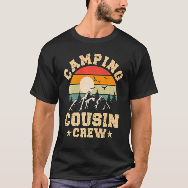 T-shirt Équipage Cousin 2022 Camping de vacances d'été (Devant)