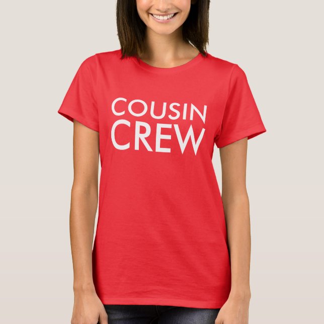 T-shirt Équipage Cousin | Retrouvailles familiales jumelle (Devant)