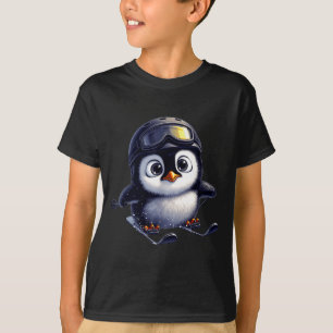 T-shirt Équipage d'aventure hivernale de pingouin de ski m