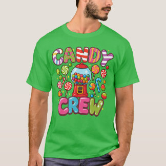 T-shirt Équipage de bonbons Costume de bonbons Femmes Enfa