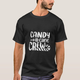 T-shirt Équipage de canne à bonbon pour femmes Noël Xmas A