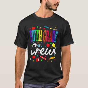 T-shirt Équipage de cinquième année rentrée scolaire ensei