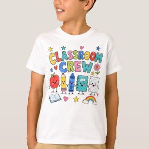 T-shirt Équipage de classe mignon décoration de salle de c