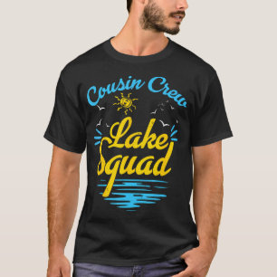 T-shirt Équipage de Cousin Lac Équipe Drôle de Vacances en