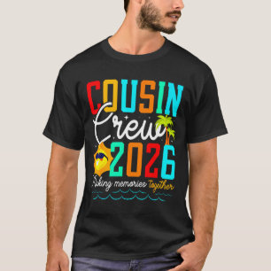 T-shirt Équipage de cousins 2026 Voyage de famille à la pl