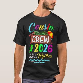 T-shirt Équipage de Cousins Vacances d'Été 2026 Famille de