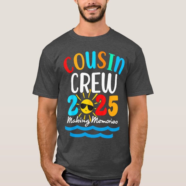 T-shirt Équipage de couture 2025 Vacances été Plage Voyage (Devant)