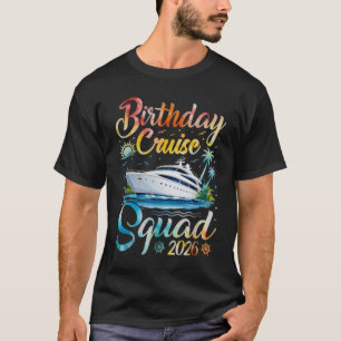 T-shirt Équipage de croisière d'anniversaire 2026 Fête d'a
