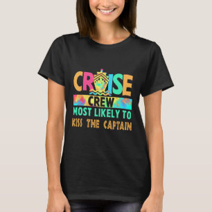 T-shirt Équipage de croisière de vacances Tie Dye le plus