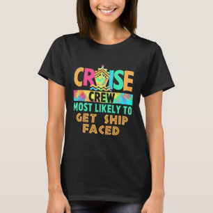 T-shirt Équipage de croisière de vacances Tie Dye le plus