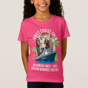 T-Shirt Équipage de croisière en famille Photo Vacances Vo